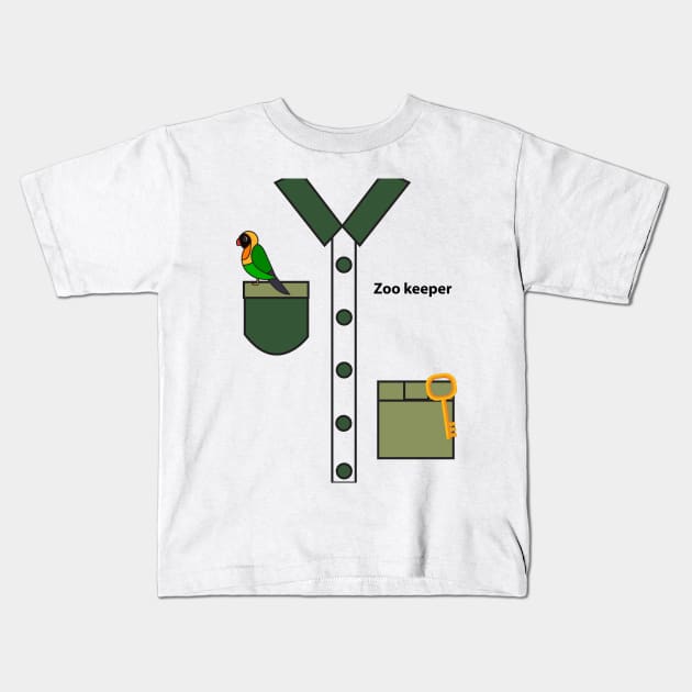 Zookeeper Halloween Costume For Boys And Men Gifts Kids T-Shirt by macshoptee